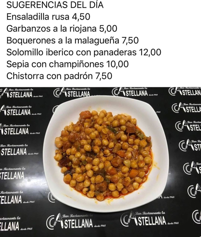 SUGERENCIAS DEL DÍA lacastellana #tapa#elprat #parallevar #