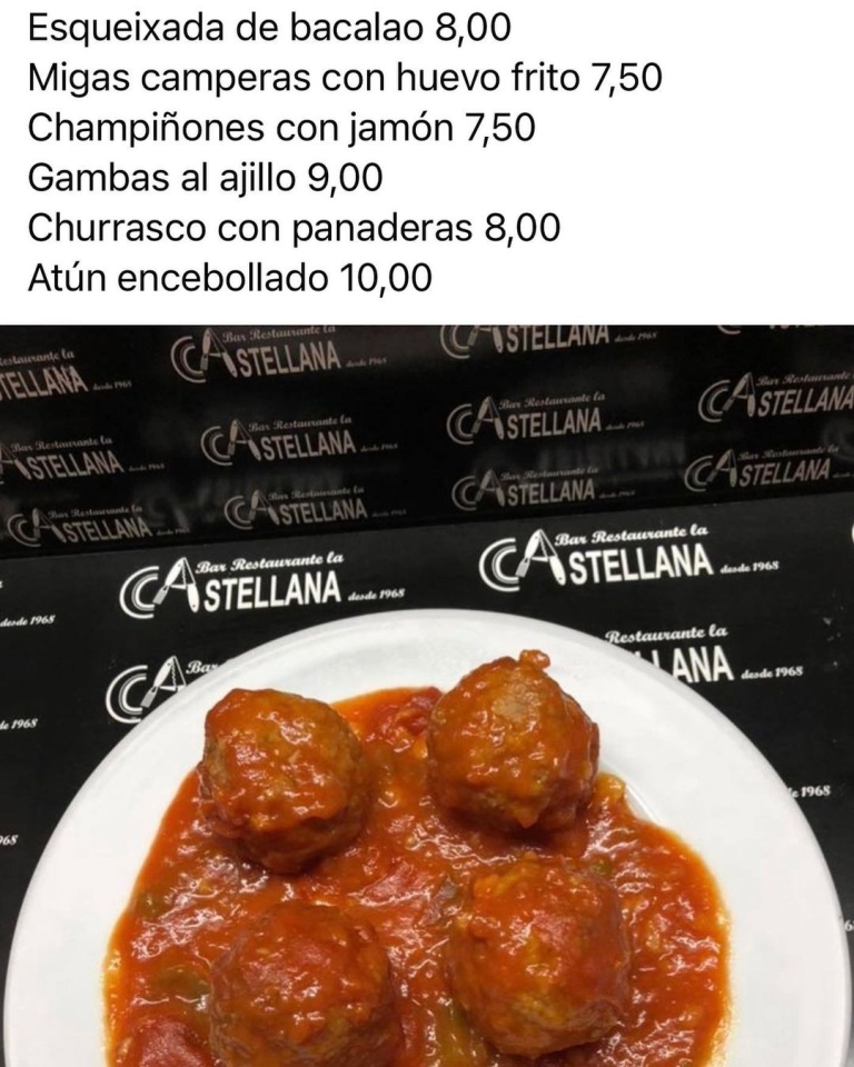 SUGERENCIAS DEL DÍA lacastellana #tapas #elprat