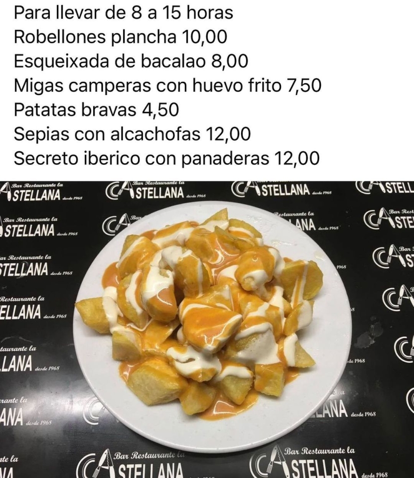 lacastellana #tapas#elprat#bravas #alcachofasprat#robellones#yaquedamenos#