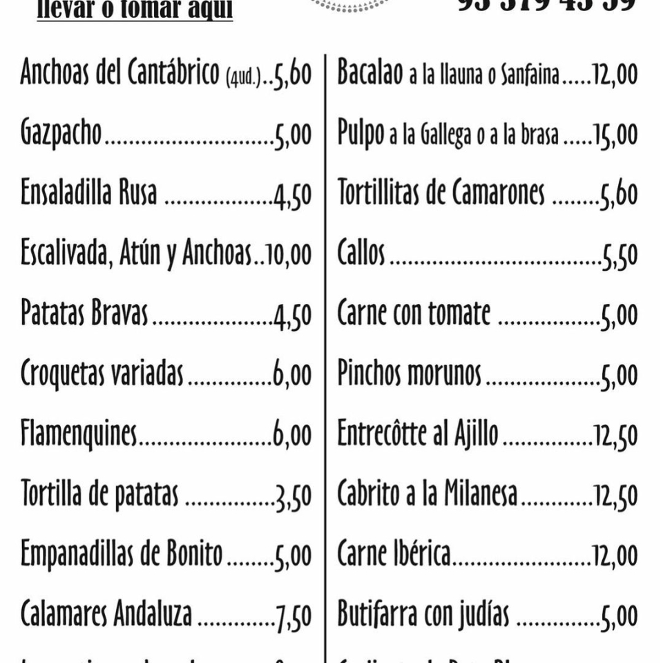 Disfruta de nuestras tapas en casa,llamanos y te lo preparáramos para llevar. lacastellana #tapas#elprat# alcachofas#potablava#ibericos#calamares#anchoas#patatasbravas#