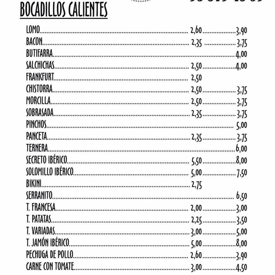 Bocadillo del día Para llevar o comer aquí CHISTORRA DE NAVARRA