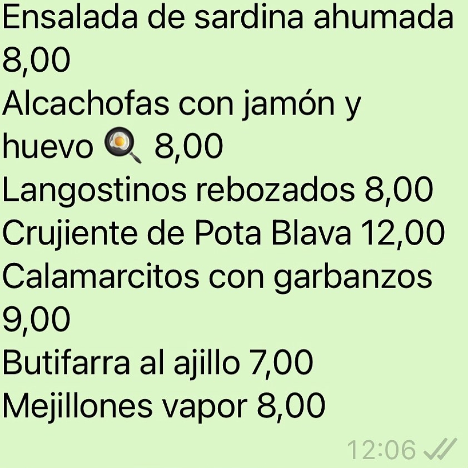 SUGERENCIAS DEL DÍA lacastellana #tapas #elprat #